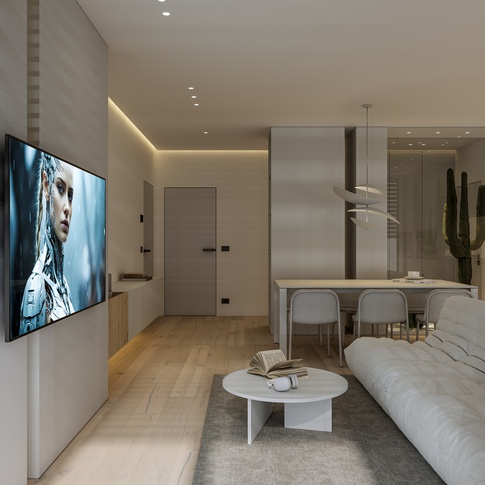 Open Space in stile minimal di 37 di 1507 Interior studio