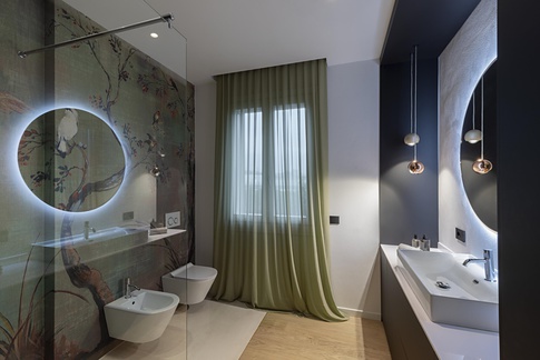 Bagno in stile contemporaneo di 8 di DQA Studio di architettura