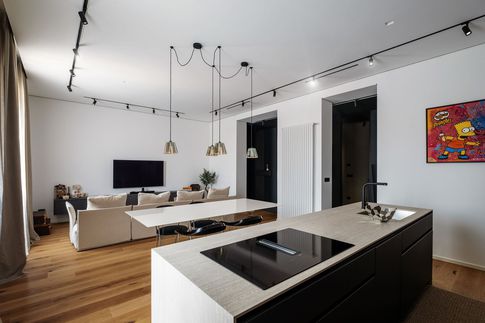 Open Space in stile contemporaneo di 43 di kkarchitecture