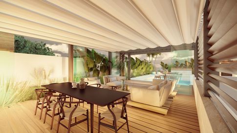 Piscina in stile contemporaneo di 100 di Salvatore Sito Interior Designer