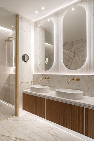 Bagno in stile contemporaneo di 11 di Formale.