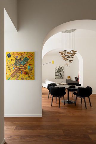 Open Space in stile contemporaneo di 450 di Studiounoarchitettura