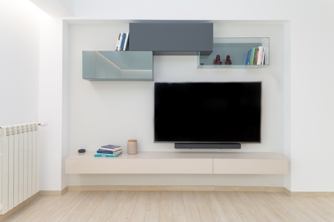 Open Space in stile moderno di 40 di zero6studio