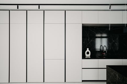 Open Space in stile minimal di 100 di Architetto Michelangelo Todisco