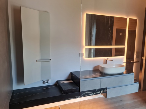 Bagno in stile soft industrial di 15 di ARCHIabita