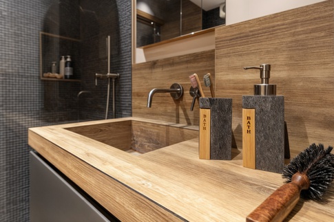 Bagno in stile naturale di 4 di Studio MAC Bagno in stile naturale di 4 di Studio MAC