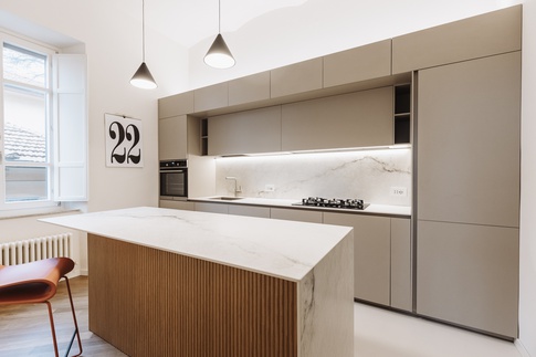 Cucina in stile contemporaneo di 15 di SMartSTUDIO Cucina in stile contemporaneo di 15 di SMartSTUDIO