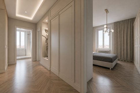 Corridoio in stile classico di 6 di JFD Juri Favilli Design