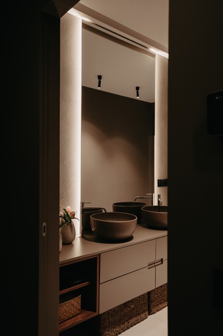 Open Space in stile minimal di 100 di Architetto Michelangelo Todisco