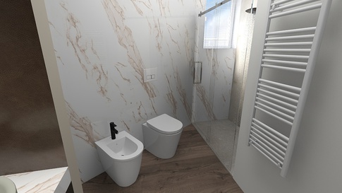 Bagno in stile contemporaneo di 5 di Arar Studio di Arar Muna Isabella Bagno in stile contemporaneo di 5 di Arar Studio di Arar Muna Isabella