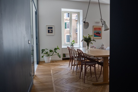 Soggiorno in stile vintage di 35 di L2 Architettura