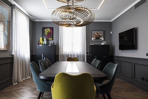 Sala da Pranzo in stile contemporaneo di 40 di COLLETTIVO_INVƎRSO