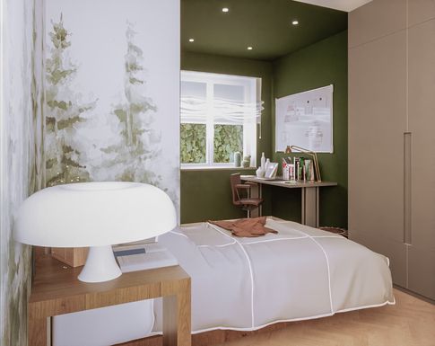 Cameretta Bambini in stile contemporaneo di 15 di Caterina Scamardella Architetto