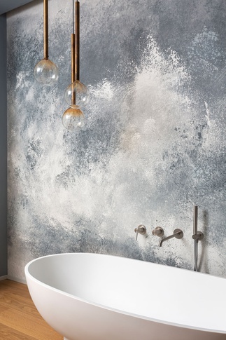 Bagno in stile moderno di 14 di Annalisa Carli Architetto