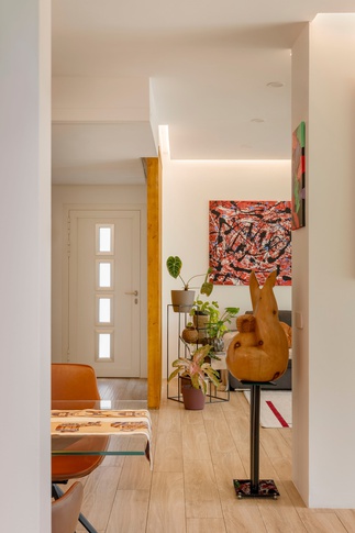 Soggiorno in stile contemporaneo di 65 di Caterina Scamardella Architetto Soggiorno in stile contemporaneo di 65 di Caterina Scamardella Architetto