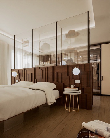Camera da Letto in stile contemporaneo di 35 di Caterina Scamardella Architetto
