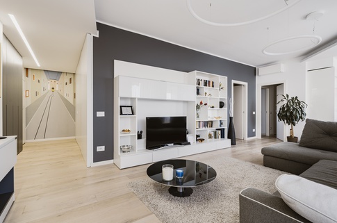 Open Space in stile contemporaneo di 47 di Annalisa Carli Architetto Open Space in stile contemporaneo di 47 di Annalisa Carli Architetto