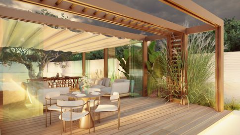 Piscina in stile contemporaneo di 100 di Salvatore Sito Interior Designer