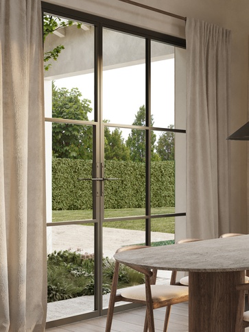 Soggiorno in stile naturale di 46 di EmmePi Architettura