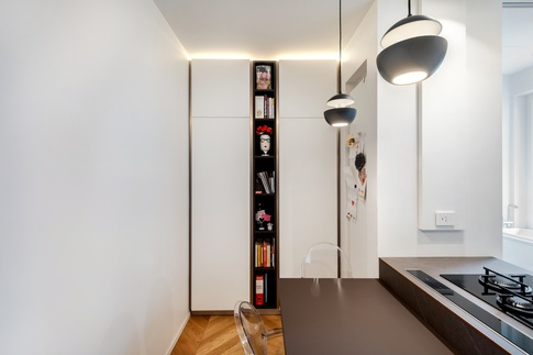 Cucina in stile moderno di 12 di Bossi Vigorito Building Interior