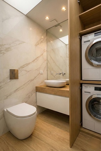 Bagno in stile contemporaneo di 3 di Francesca Silvestri