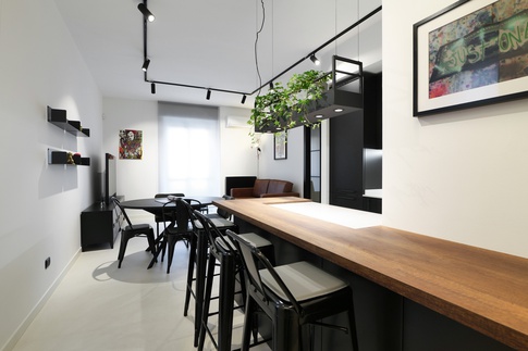 Open Space in stile soft industrial di 45 di Desearq studio - architettura e interior design
