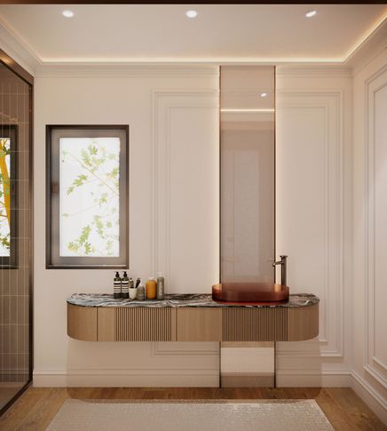 Bagno in stile contemporaneo di 15 di Salvatore Sito Interior Designer