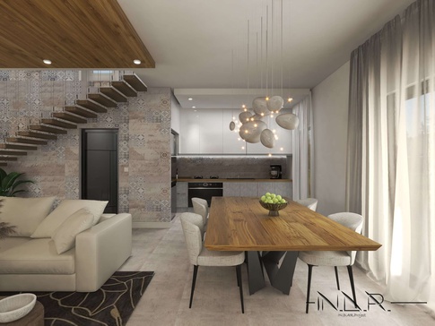 Open Space in stile moderno di 43 di IN.D.AR project