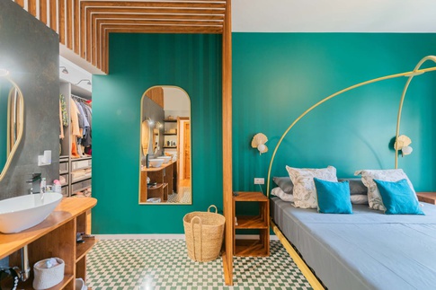 Camera da Letto in stile urban jungle di 15 di Jessica Damiani architetto