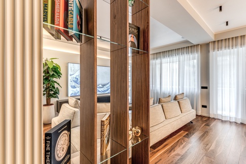 Soggiorno in stile contemporaneo di 40 di MOB Architects