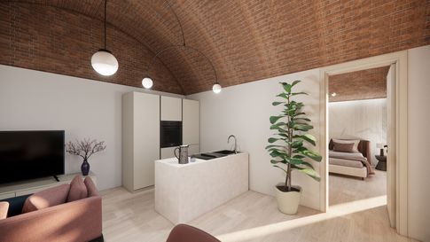 Open Space in stile glamour di 22 di Maison Monrò Open Space in stile glamour di 22 di Maison Monrò