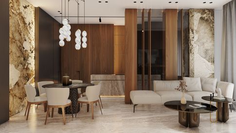 Open Space in stile contemporaneo di 30 di Salvatore Sito Interior Designer