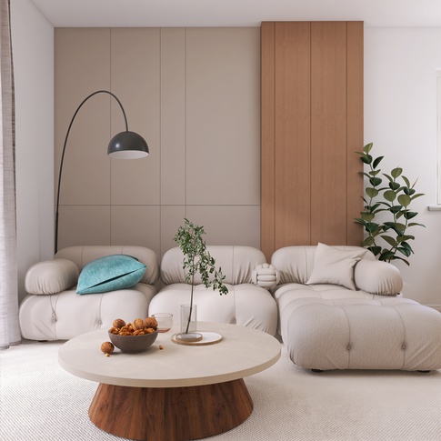 Open Space in stile contemporaneo di 33 di Interior bloom studio