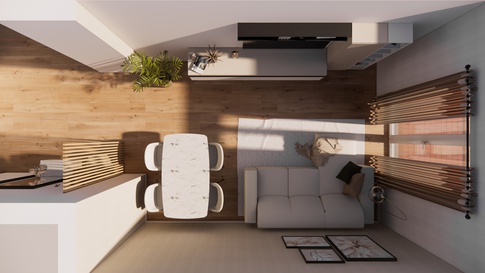 Soggiorno in stile contemporaneo di 20 di Studio LABventinove