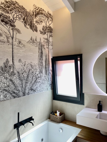 Bagno in stile moderno di 5 di SuMisura Architetti