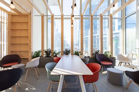 Open Space in stile contemporaneo di 320 di Frame Farm - Architecture & Design