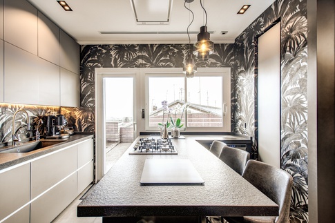 Cucina in stile contemporaneo di 20 di MOB Architects