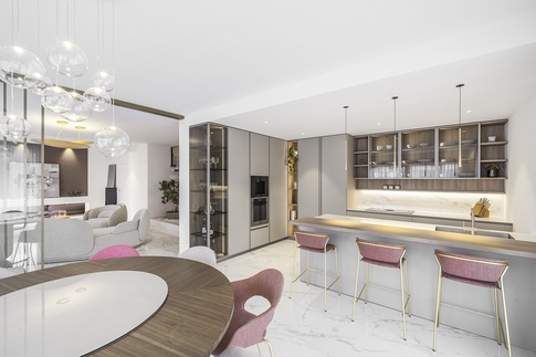Cucina in stile contemporaneo di 33 di DQA Studio di architettura