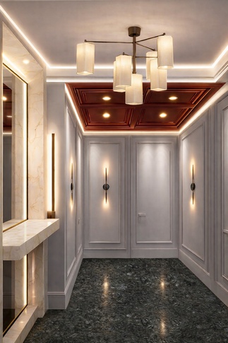 Ingresso in stile contemporaneo di 10 di VArchi studio