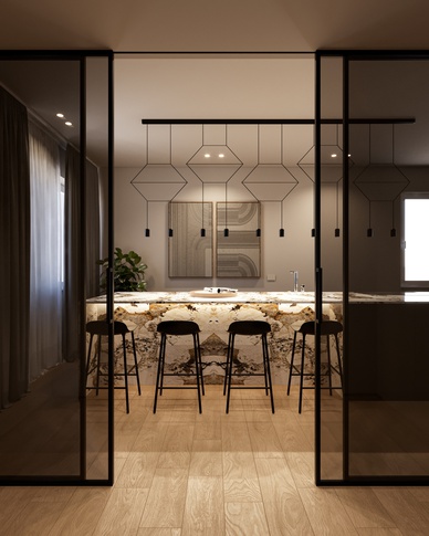Cucina in stile moderno di 23 di doppiozero interior
