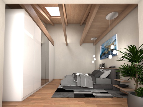 Camera da Letto in stile contemporaneo di 20 di Francesca Boglio Architetto