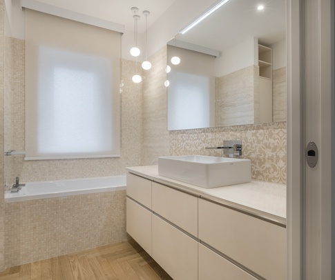 Bagno in stile moderno di 5 di Pamela Camposano Ingegnere Architetto