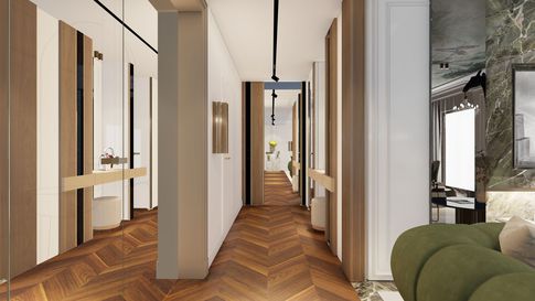 Open Space in stile contemporaneo di 20 di Salvatore Sito Interior Designer