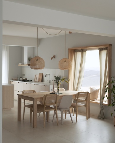 Open Space in stile scandinavo di 45 di Michela Cordisco Studio