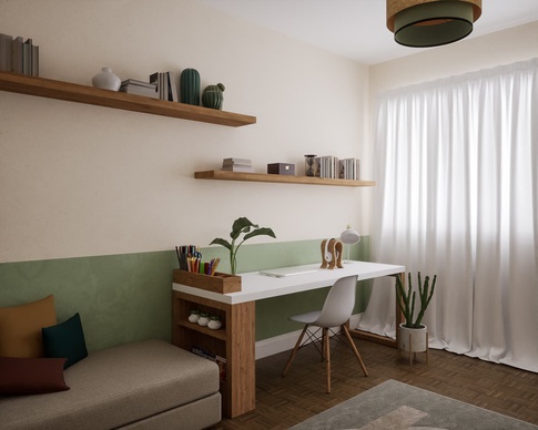 Studio in stile japandi di 14 di Caterina Scamardella Architetto