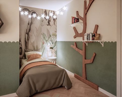 Cameretta Bambini in stile contemporaneo di 15 di Caterina Scamardella Architetto