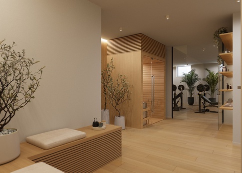 Palestra in stile contemporaneo di 36 di EmmePi Architettura