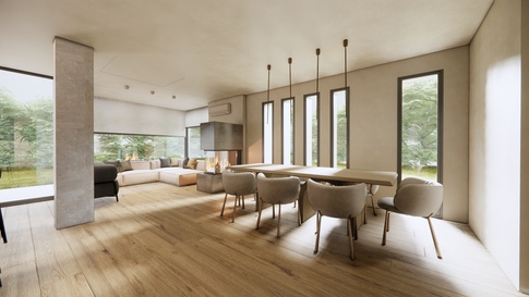 Open Space in stile naturale di 50 di Simona Fogalesi interior designer Open Space in stile naturale di 50 di Simona Fogalesi interior designer