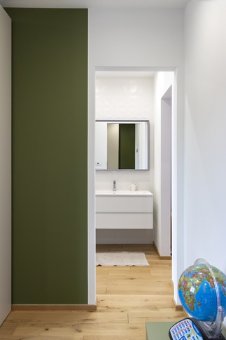 Bagno in stile contemporaneo di 6 di Studio MAC