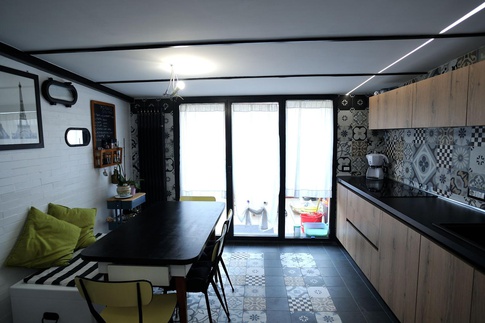 Cucina in stile soft industrial di 15 di ARCHITETTO VIENNA CICCARELLI